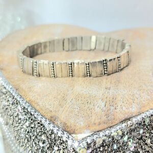 Vintage Silver stretch bracelet